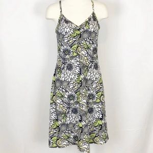 Prana Cora Retro Citron Floral Print Dress